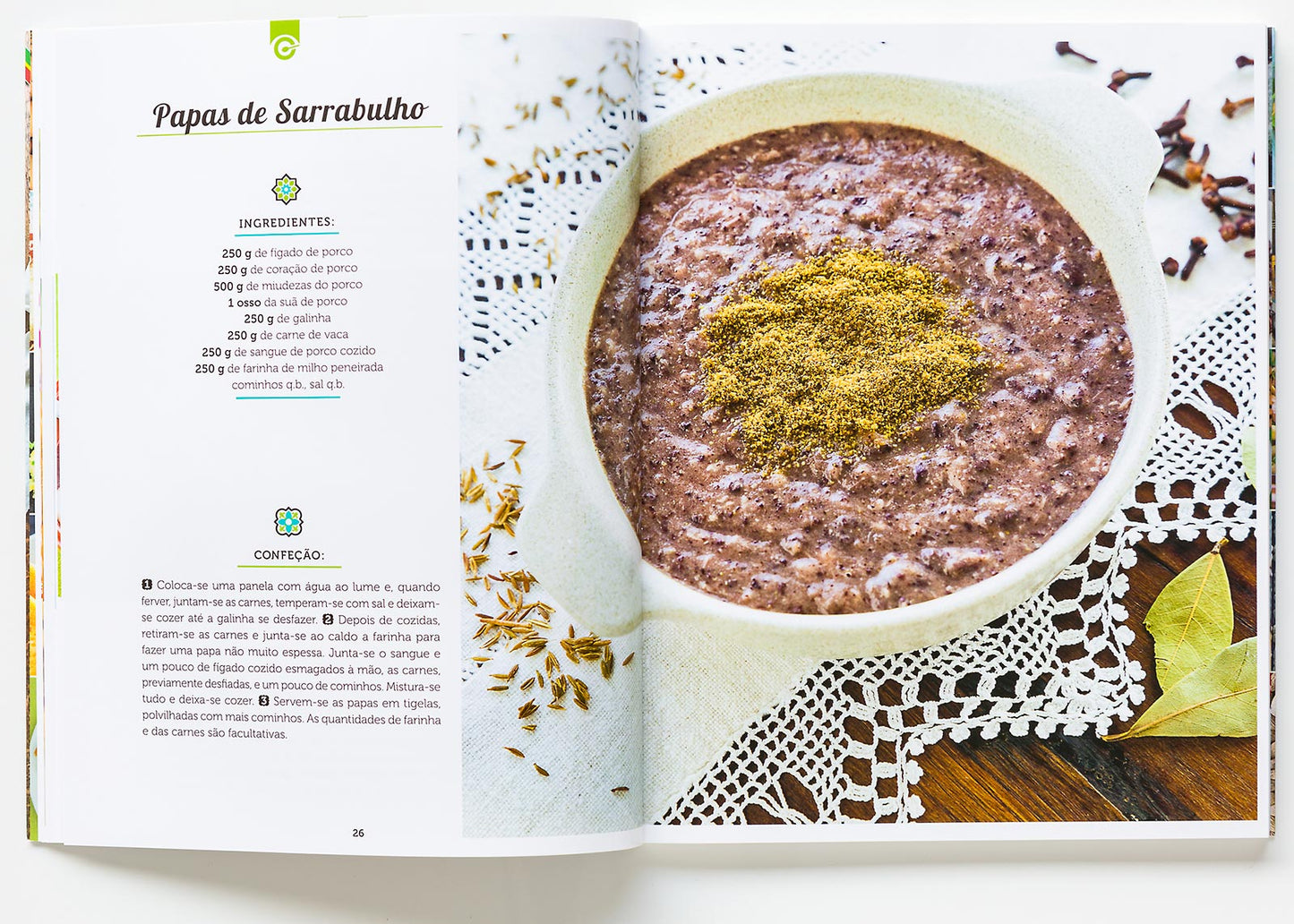 Traditional portuguese recipe from the book Portugal at the table