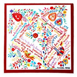 Fabric with lover's hearts from Portugal