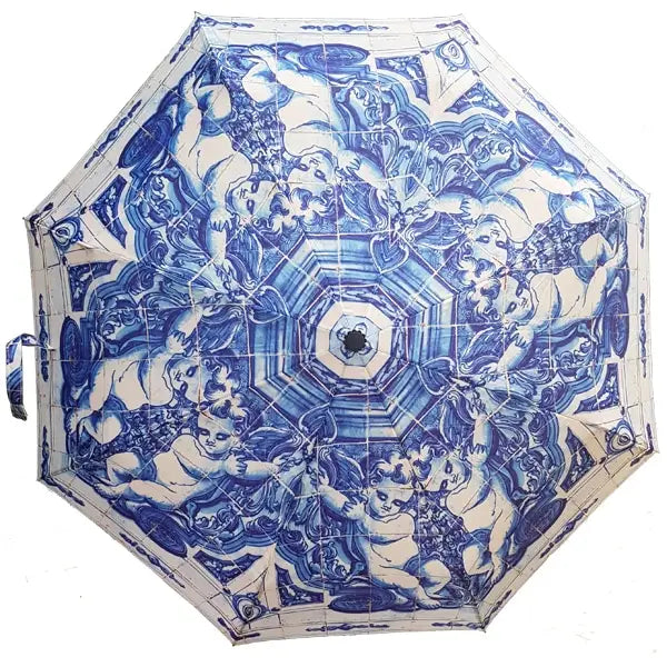 18th Century Portuguese "Tiles" Angel Umbrella