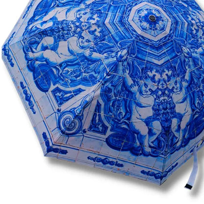 18th Century Portuguese "Tiles" Angel Umbrella