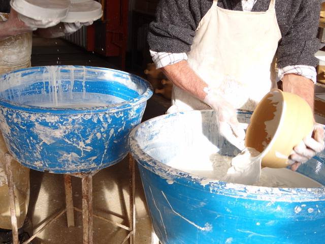 Ceramic mix in production