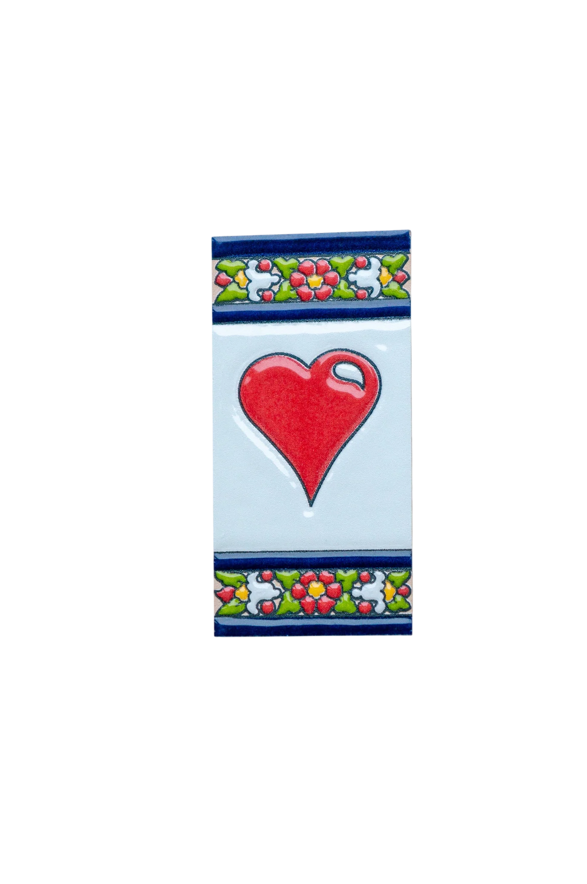 Large Floral Ceramic House Number & Letter Tile