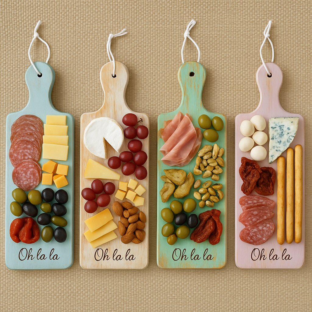 Tabla de servir rectangular de madera 45 x 14 cm