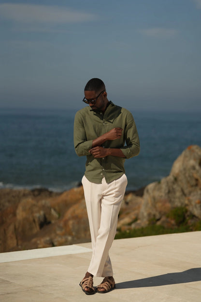 Linen Shirt Khaki