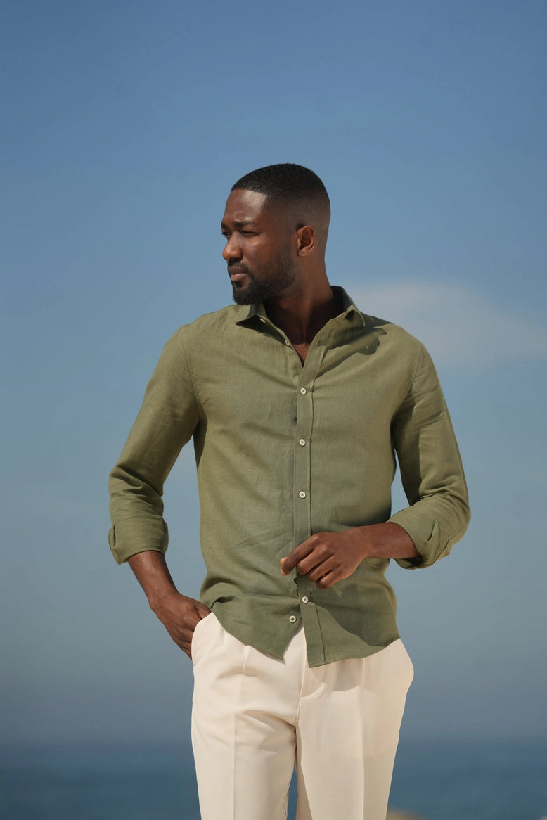 Linen Shirt Khaki