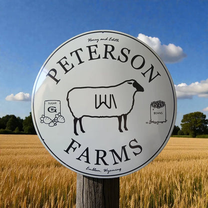 Enamelled Plaques and Signs - Round (Custom Order)