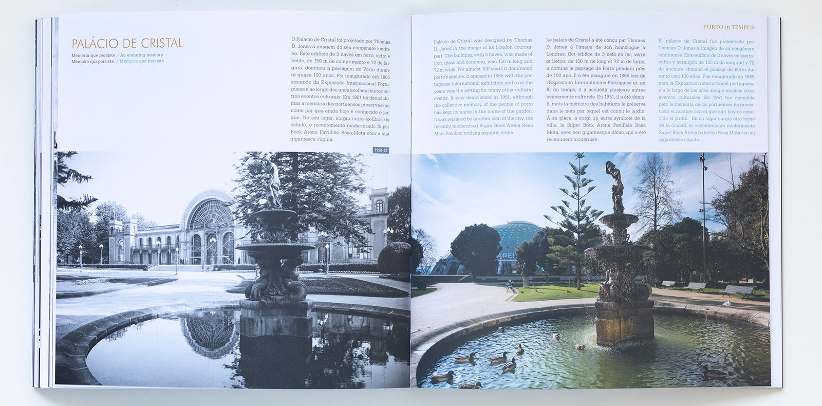 Porto in tempus book showing historic places in Porto 