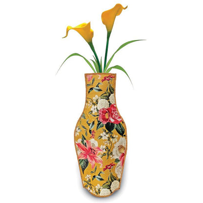 Ocher Vintage Garden Cotton Flower Vase