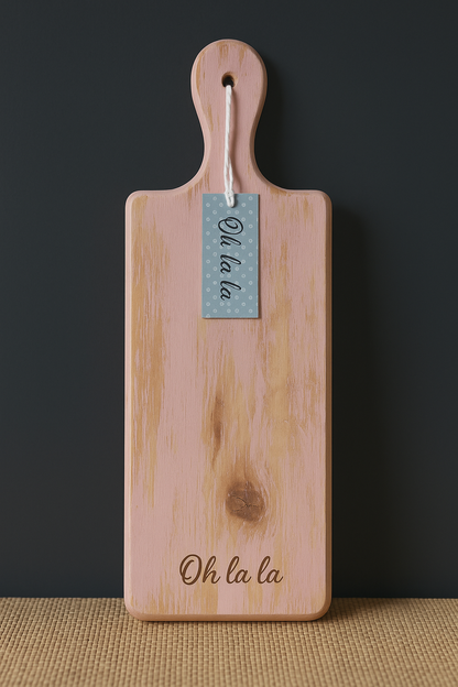 Tabla de servir rectangular de madera 45 x 14 cm