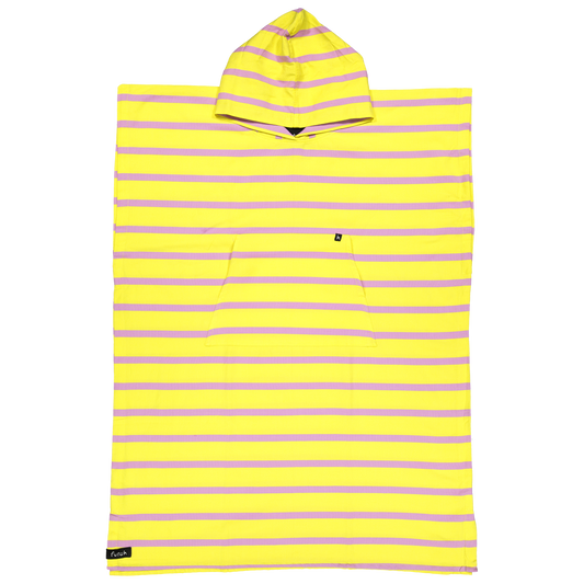 Futah Berlenga Yellow Beach Poncho in lightweight cotton