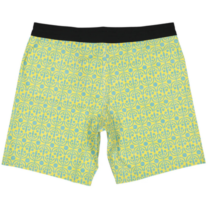 Futah Flora Yellow men's boardshorts made from recycled polyester in Portugal