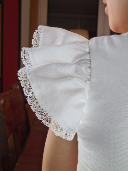 White Ceremony Dress Short Sleeves | Dress | Iberica - Pretty things from Portugal