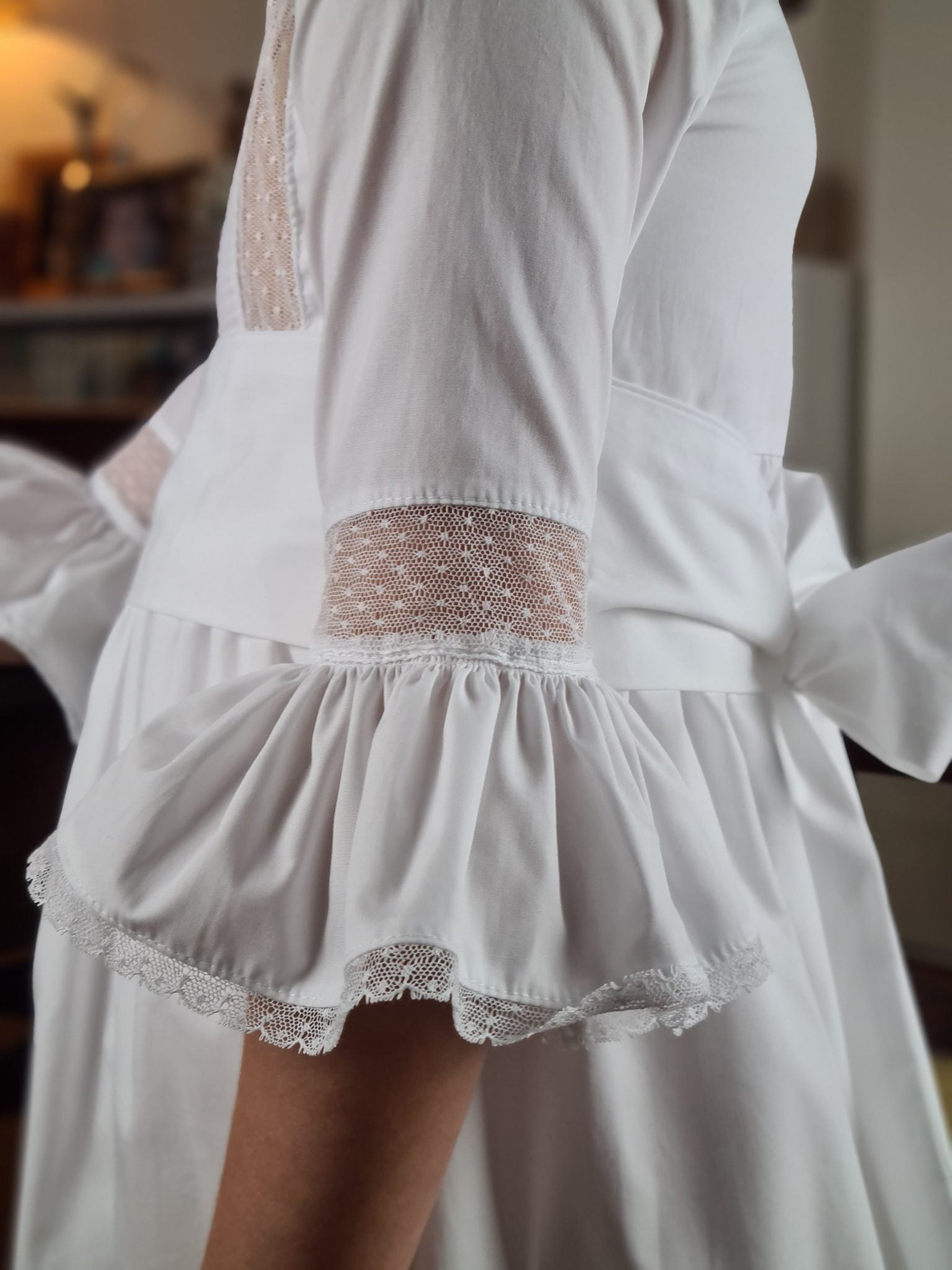 White Ceremony Dress Half Sleeves | Dresses | Iberica - Pretty things from Portugal