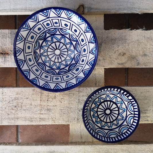 Round Plate 38cm with Ocean Blue motif | Plates | Iberica - Pretty things from Portugal