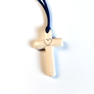 Handmade Heart Design Cross - CR-023 | Necklaces | Iberica - Pretty things from Portugal