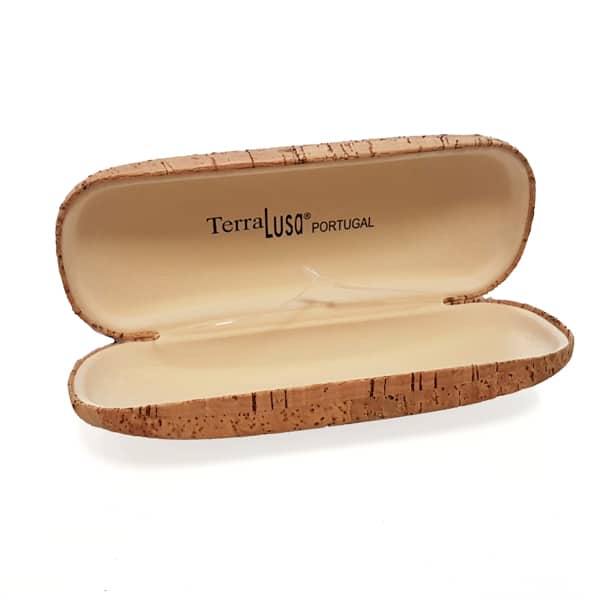 Open Glasses Case with Cork exterior