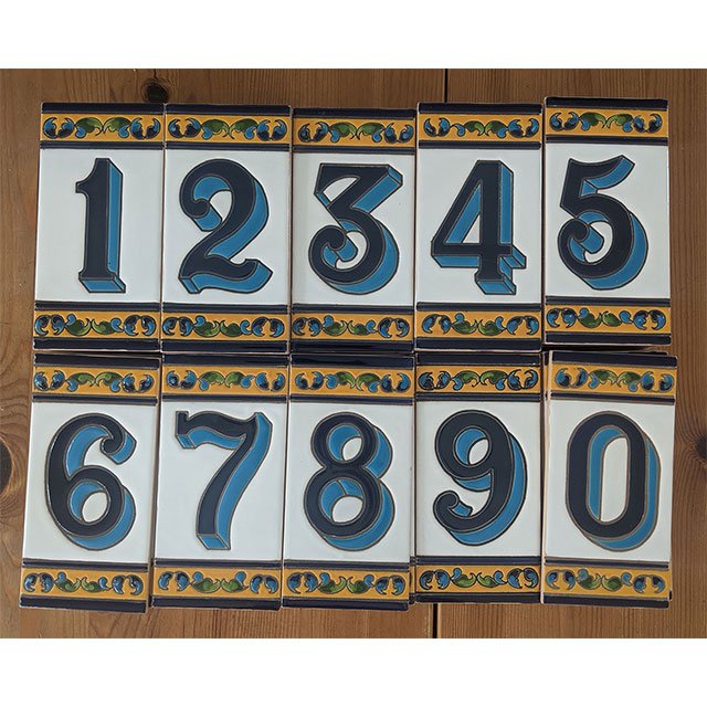 Espana-Ceramic-Address-numbers-tiles-75x150x5mm_Iberica