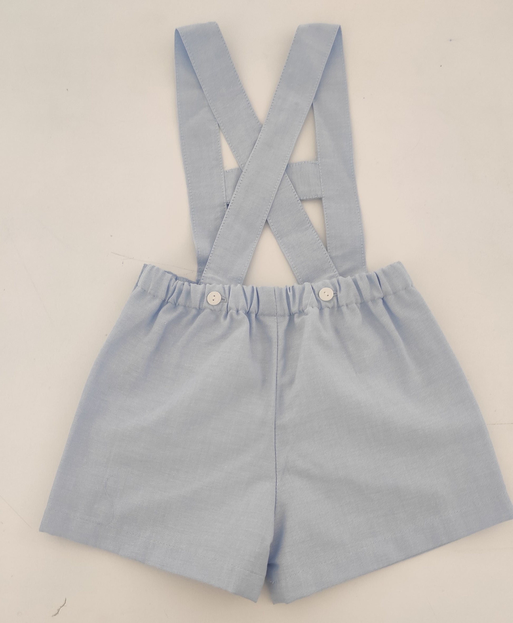 Oxford Blue Brace Strap Shorts | Shorts | Iberica - Pretty things from Portugal