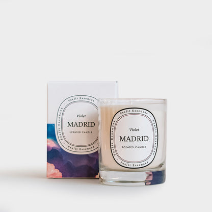 Scented soy Violet candle -  Madrid | Candles | Iberica - Pretty things from Portugal