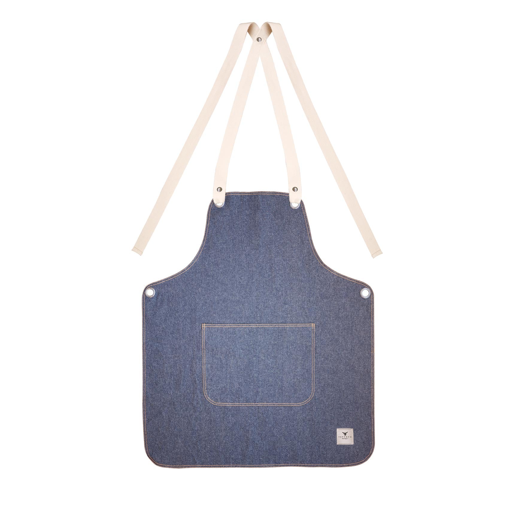 Denim Apron with pocket - 1040P | Iberica - Pretty things from Portugal
