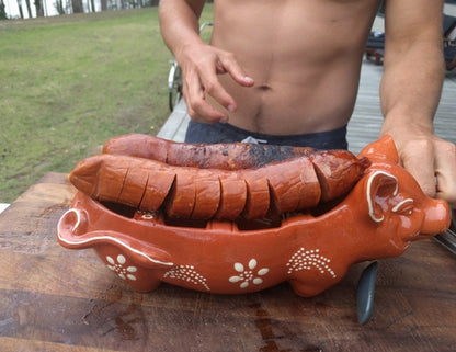 Chorizo Pig Griller Dish - **Bestselling Traditional Dish** | Tableware | Iberica - Pretty things from Portugal