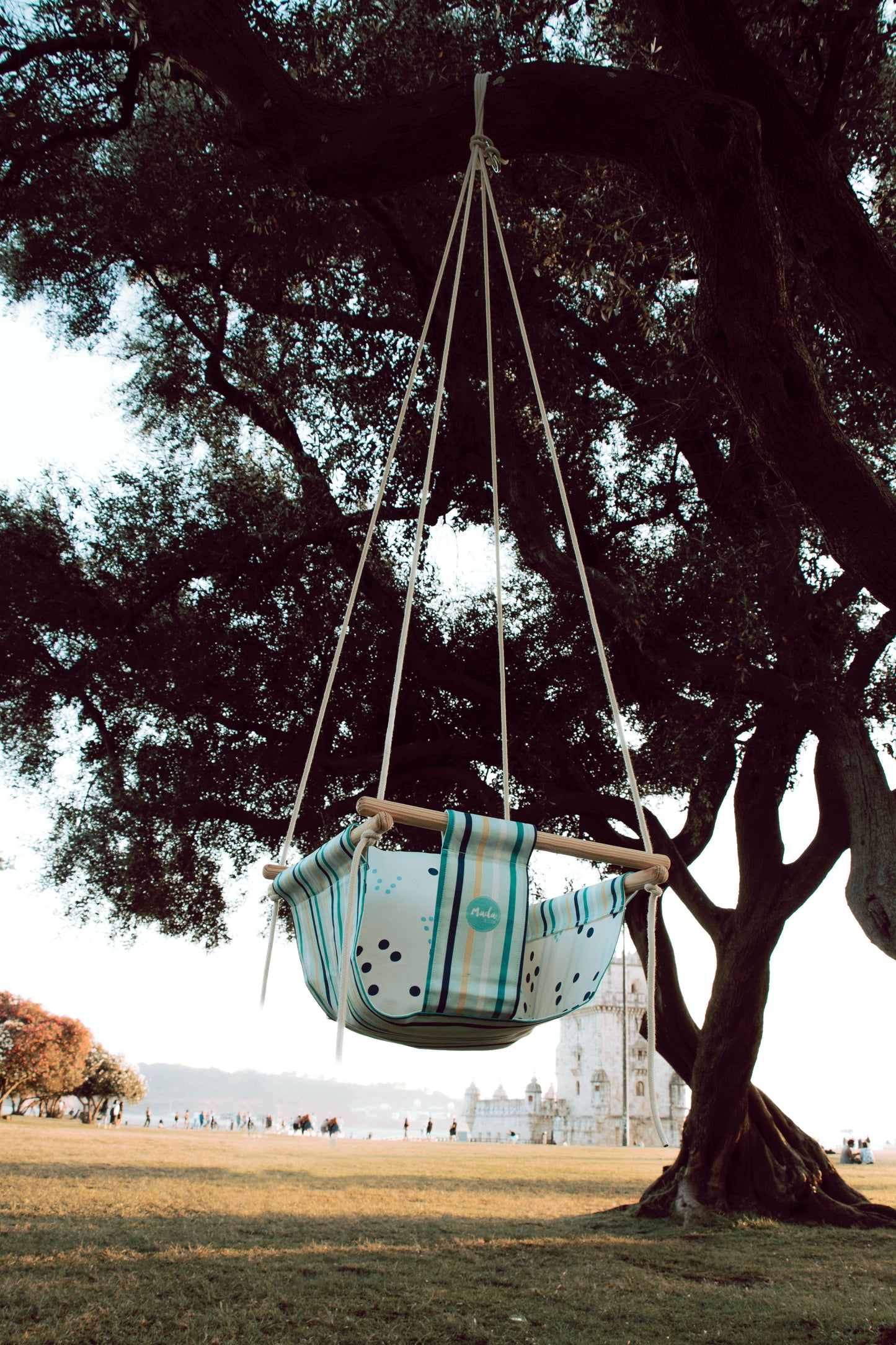 Blue Stripes Baby Swing | BabySwing | Iberica - Pretty things from Portugal