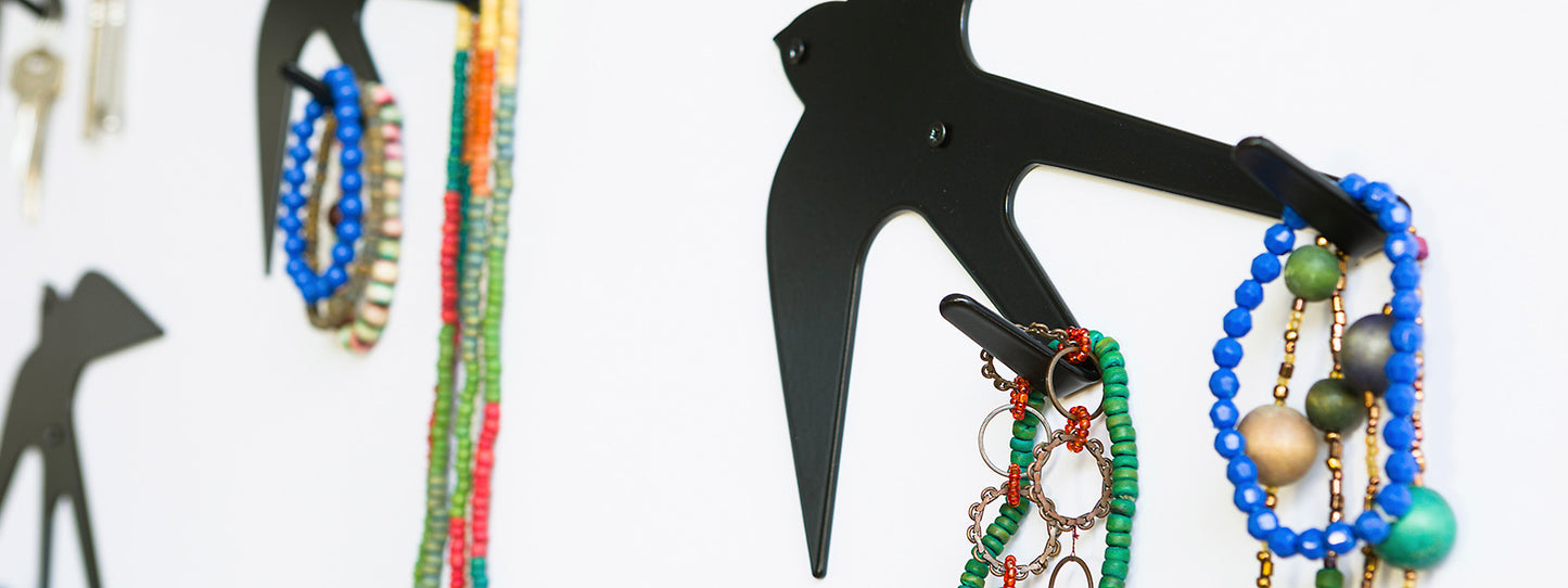 Metal Hanger ‘Swallows’ | Coat & Hat Racks | Iberica - Pretty things from Portugal