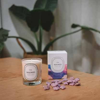 Scented soy Violet candle -  Madrid | Candles | Iberica - Pretty things from Portugal